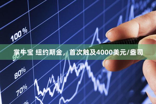 掌牛宝 纽约期金，首次触及4000美元/盎司