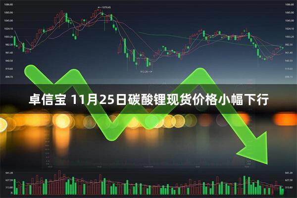 卓信宝 11月25日碳酸锂现货价格小幅下行
